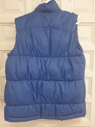 Chaleco Hombre Azul Muy Acolchado