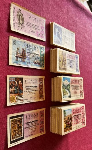 BILLETES Y DÉCIMOS DE LOTERÍA