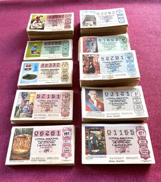 BILLETES Y DÉCIMOS DE LOTERÍA