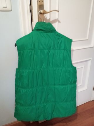 Chaleco reversible verde / azul