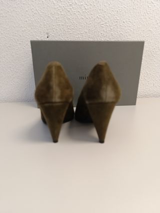 Zapatos de salón de ante marrones n° 35 