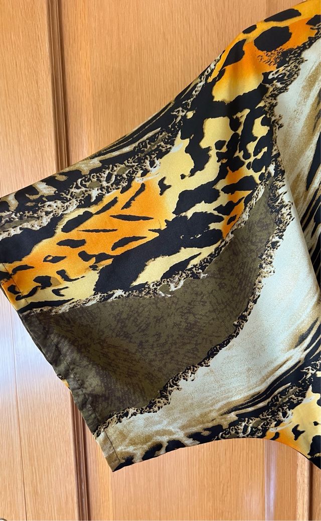 Tunica vestido mini de print animal