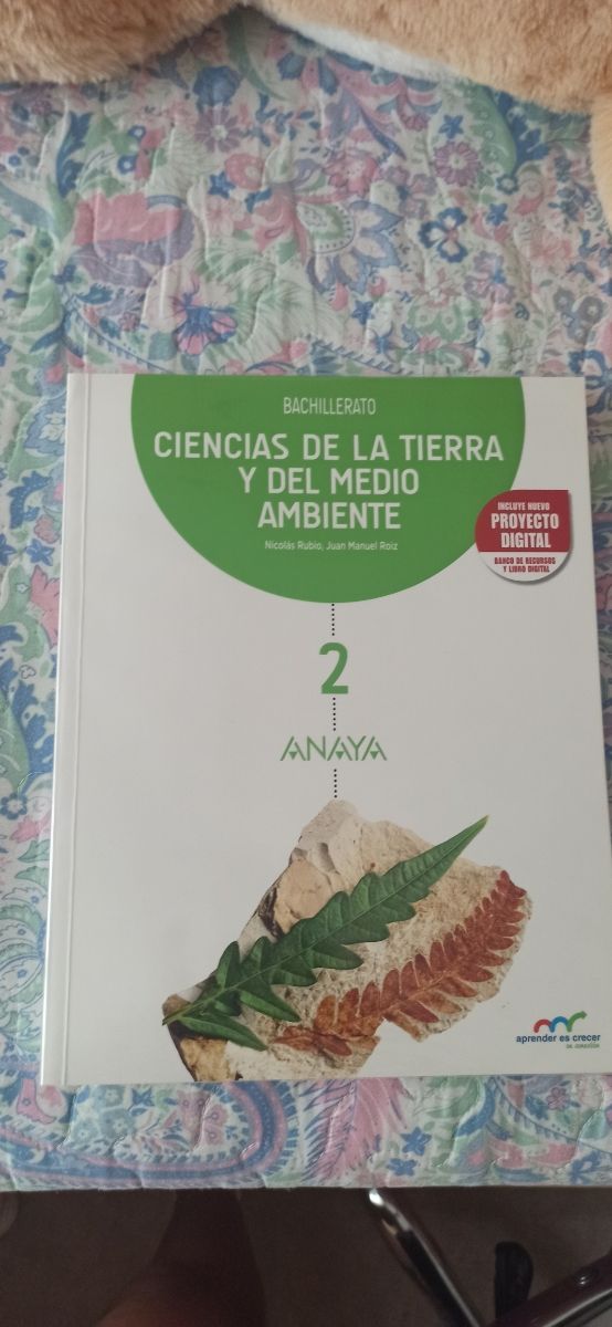 Libro Anaya 2°Bach Ciencias de la Tierra