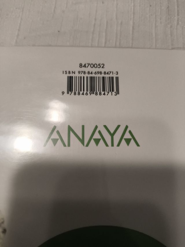 Libro Anaya 2°Bach Ciencias de la Tierra