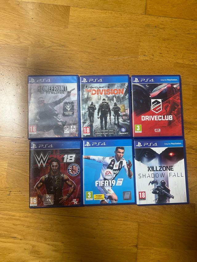 Pacchetto di 6 giochi per PS4