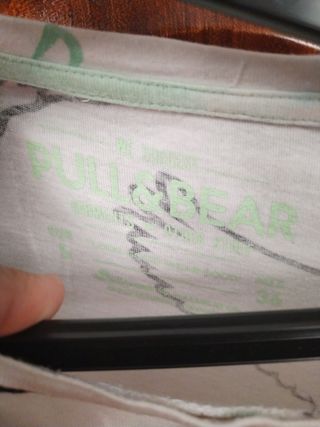 Camiseta Hombre gabiotas pullandbear talla S