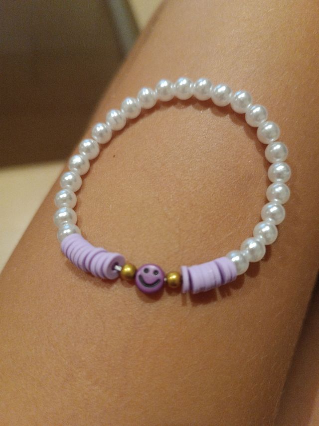 PULSERA CARITA MORADA