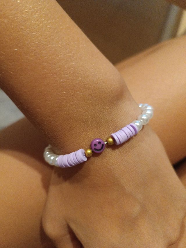 PULSERA CARITA MORADA