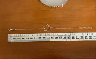 Pulsera flor plata