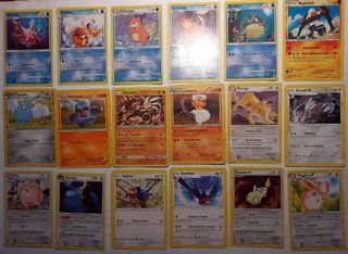 Lote cartas pokemon antiguas 2. Normales.