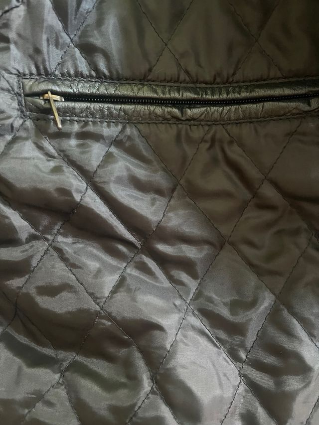 Cazadora de cuero de hombre talla S