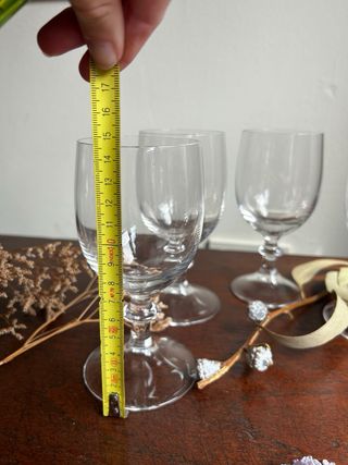 Copas de vino vintage cristal frances