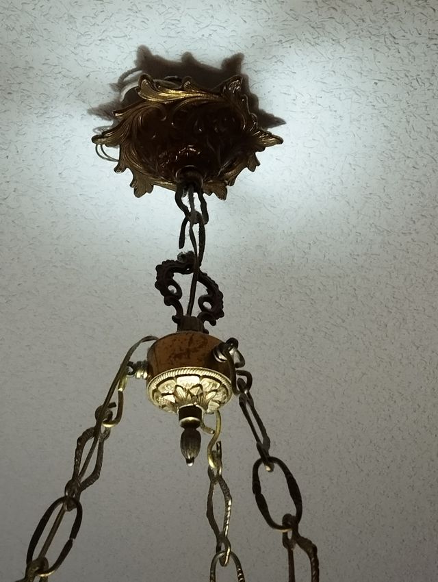 Lampara bronce vintage