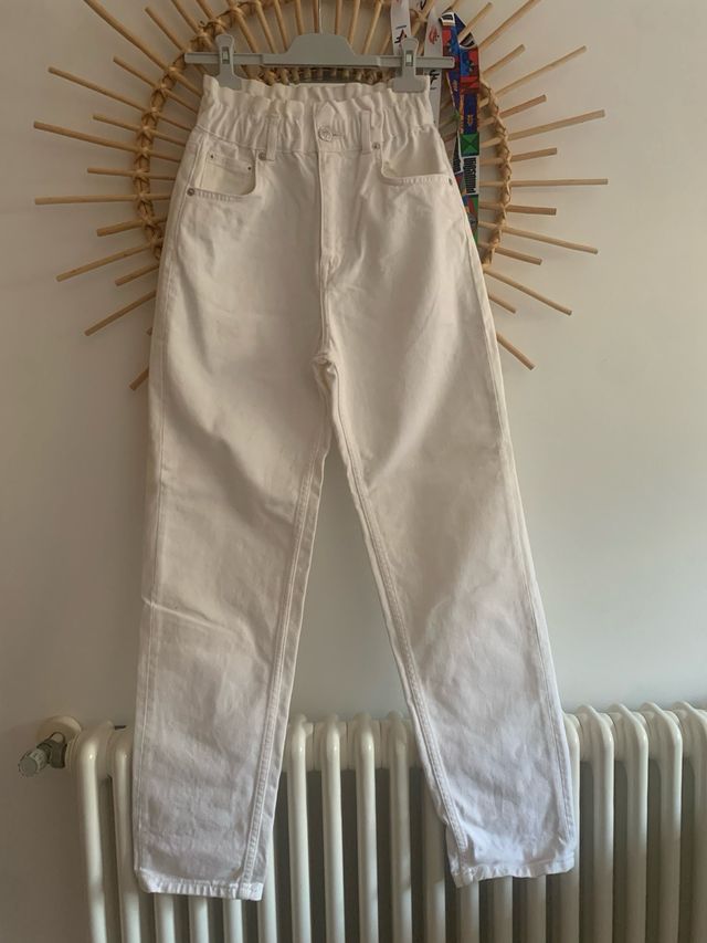 Pantalon vaquero blanco