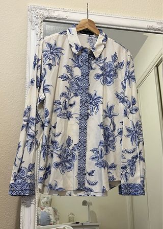 Camisa y Falda greca Zara Talla L y M