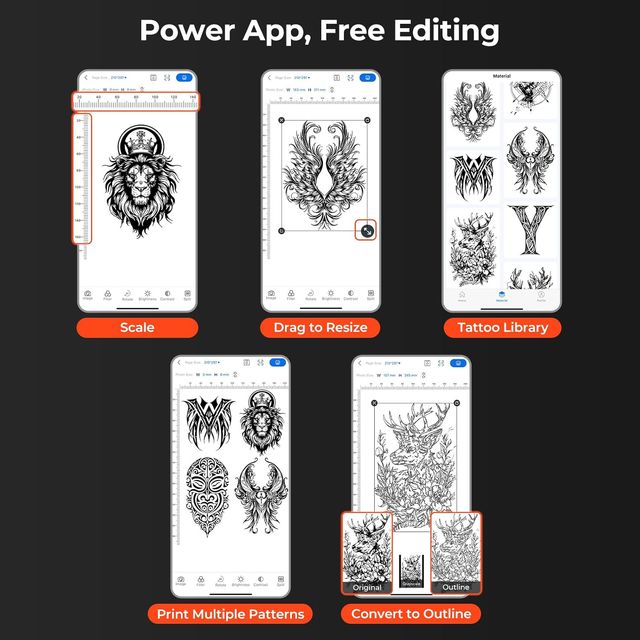 Impresora térmica para tatuajes bluetooth