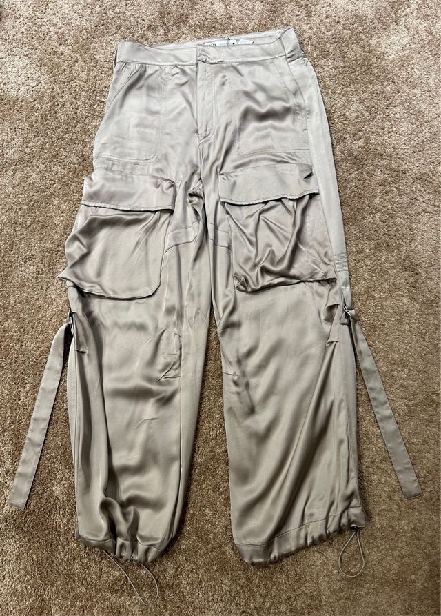 Pantalón paracaidista satinado