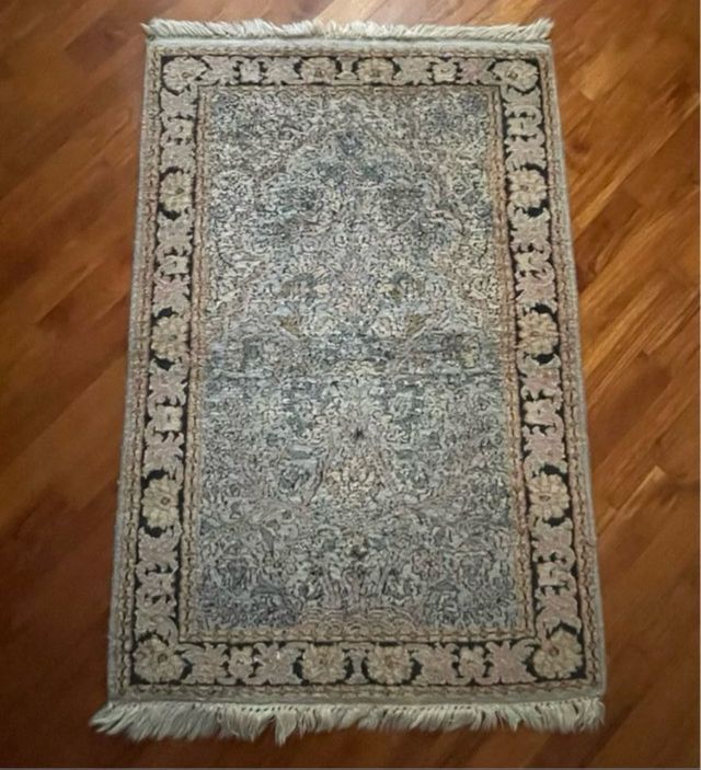 Tappeto persiano turchese