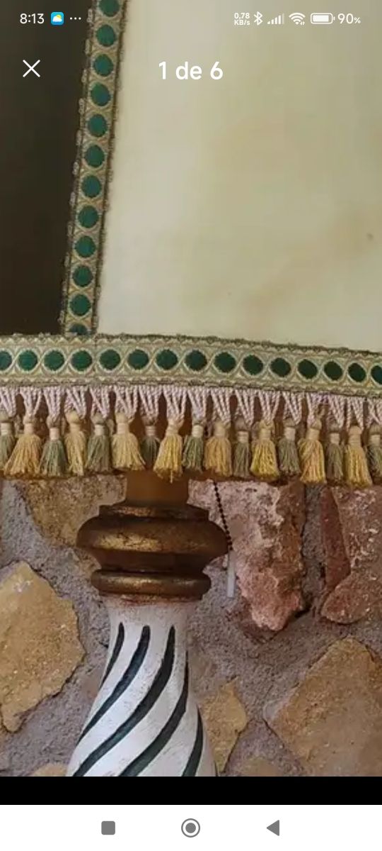 Lampara sobremesa antigua