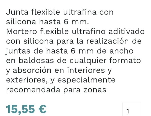 MORTERO FLEXIBLE