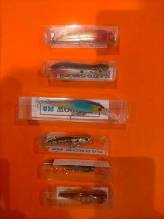 6 Señuelos artificiales pesca nuevos.