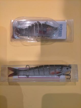 3 Señuelos ABS Articulados pesca 
