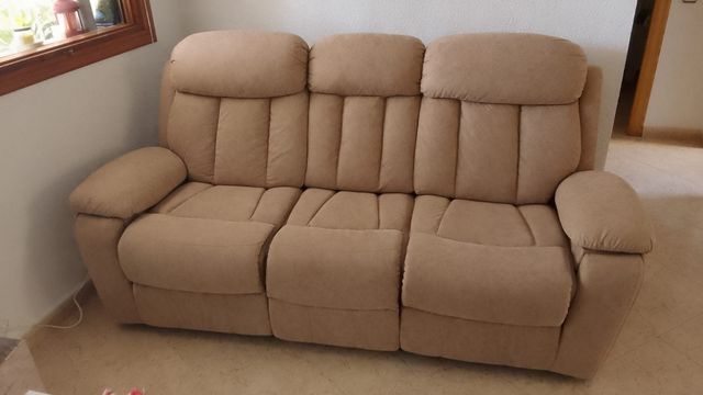Sofá reclinable 3 plazas perfecto estado