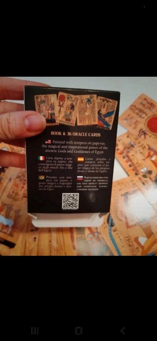 Baraja de cartas egipcias oraculo dioses