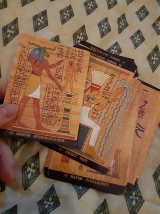 Baraja de cartas egipcias oraculo dioses