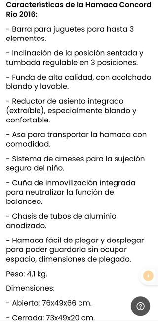 OFERTA Hamaca como nueva