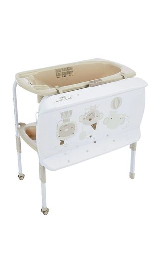 Bañera y cambiador bebé plegable con su caja
