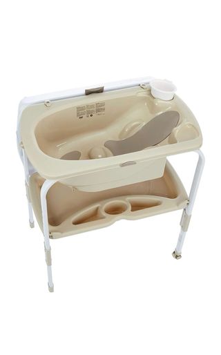 Bañera y cambiador bebé plegable con su caja