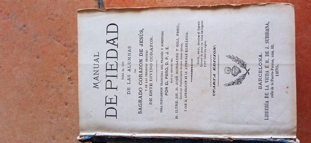 Libro manual de piedad