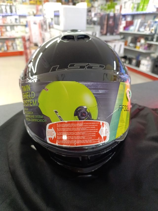 Casco LS2 Storbe Abatible Negro Talla XS