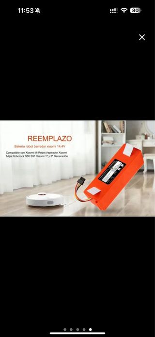 Batería Litio para Robots Roborock Xiaomi Mijia