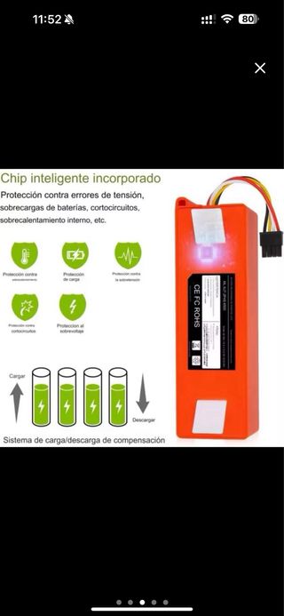 Batería Litio para Robots Roborock Xiaomi Mijia