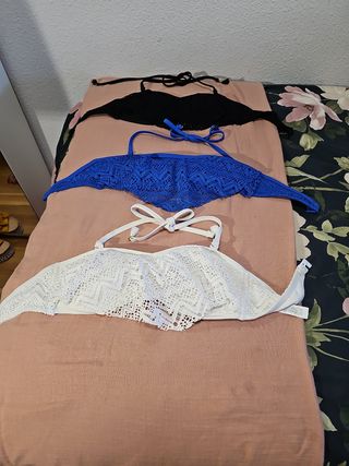 lote 3 partes de arriba bikini XS