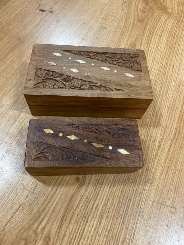 Cajas decoracion madera