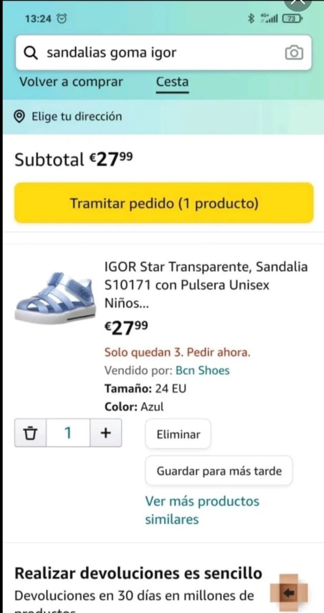 Sandalias cangrejeras Igor PERFECTO ESTADO