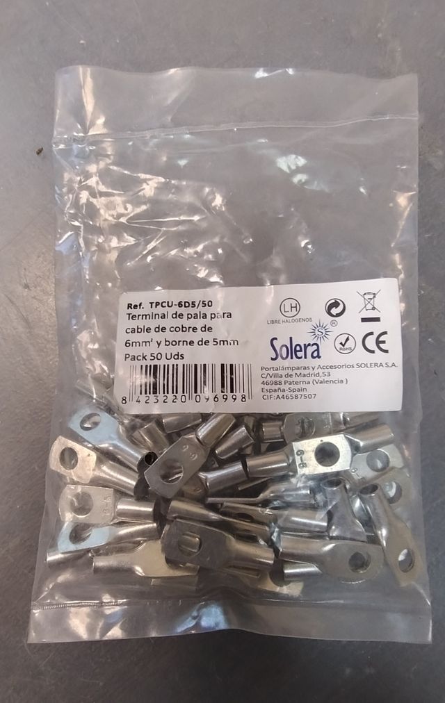 Terminales cable 6mm2