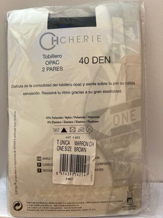 Medias. Tobillero OPAC. 40 DEN. 2 pares. NUEVO.