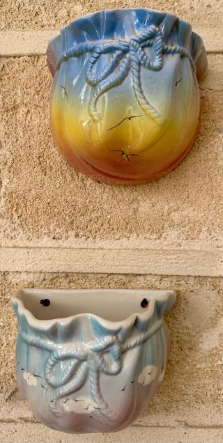 2 Fioriere da parere ceramiche bassano m. italy