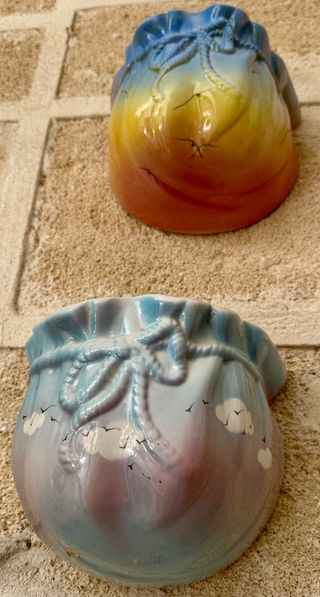 2 Fioriere da parere ceramiche bassano m. italy