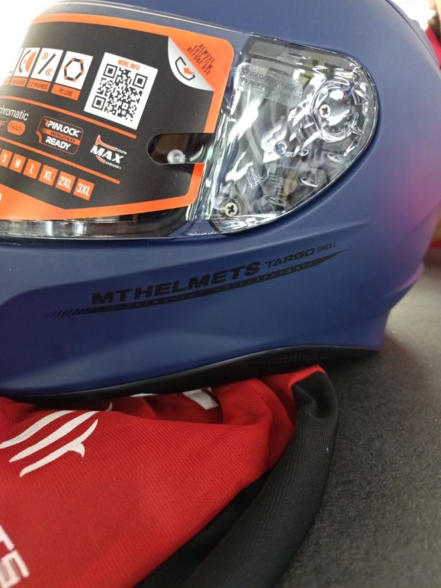 Casco Integral MTHelmets Azul Mate T.XL