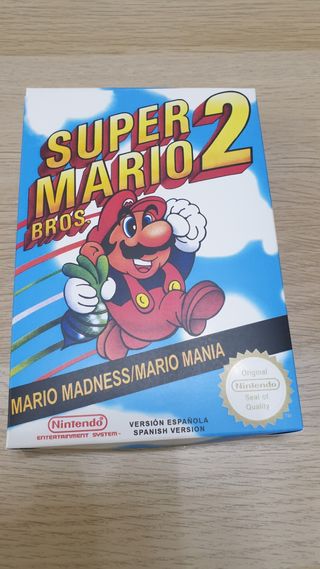 Caja repro. Super Mario 2. Nes