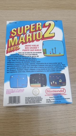 Caja repro. Super Mario 2. Nes