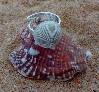 Anillo ajustable de plata