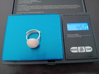 Anillo ajustable de plata