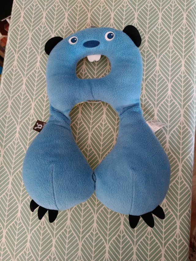 Almohada cervical viajes bebé 