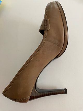 Mocasines tacón alto Zara T 38